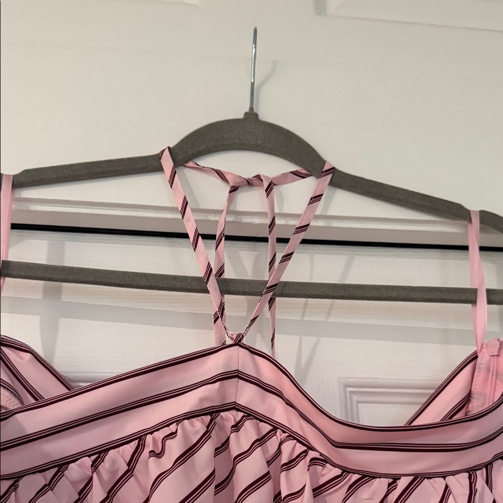 Pink Striped Mini Drress - Picture 2 of 3